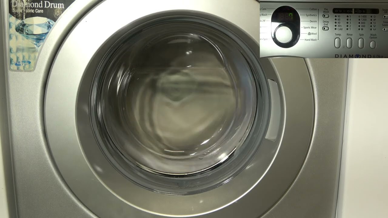 Samsung Diamond Drum WF8604 / Fast Final spin 1400rpm + results