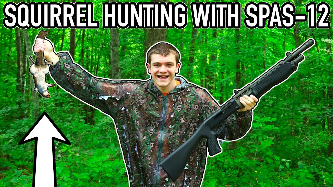 SQUIRREL HUNTING WITH A SPAS-12!!! (Ft. Ace Videos)
