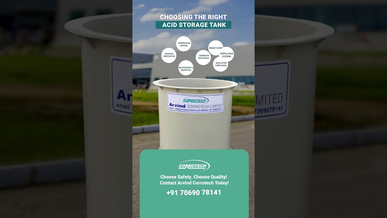 Choosing the Right Acid Storage Tank for Safety & Durability