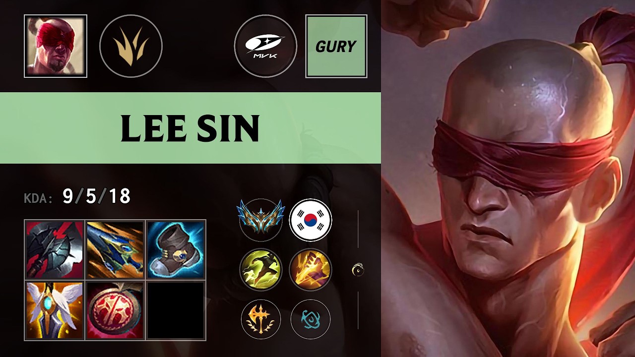 (MVK Gury) Lee Sin Jungle vs Rengar - KR Challenger Patch 26.16