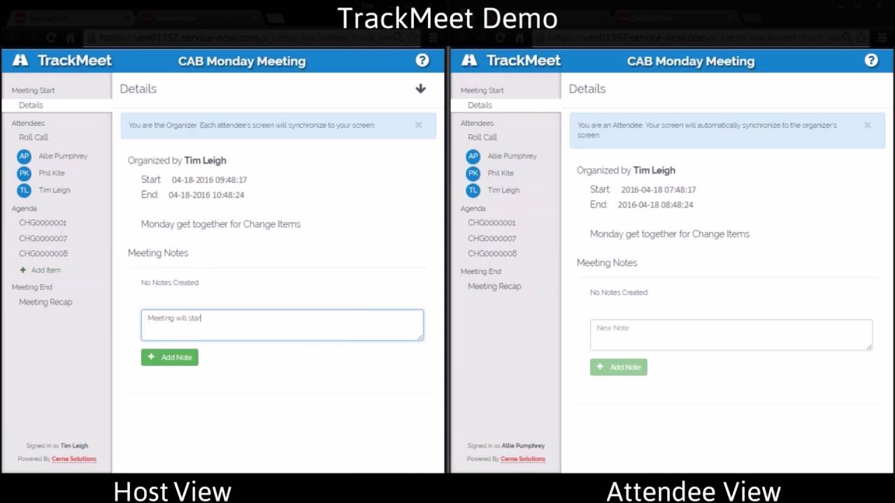 TrackMeet Full Demo