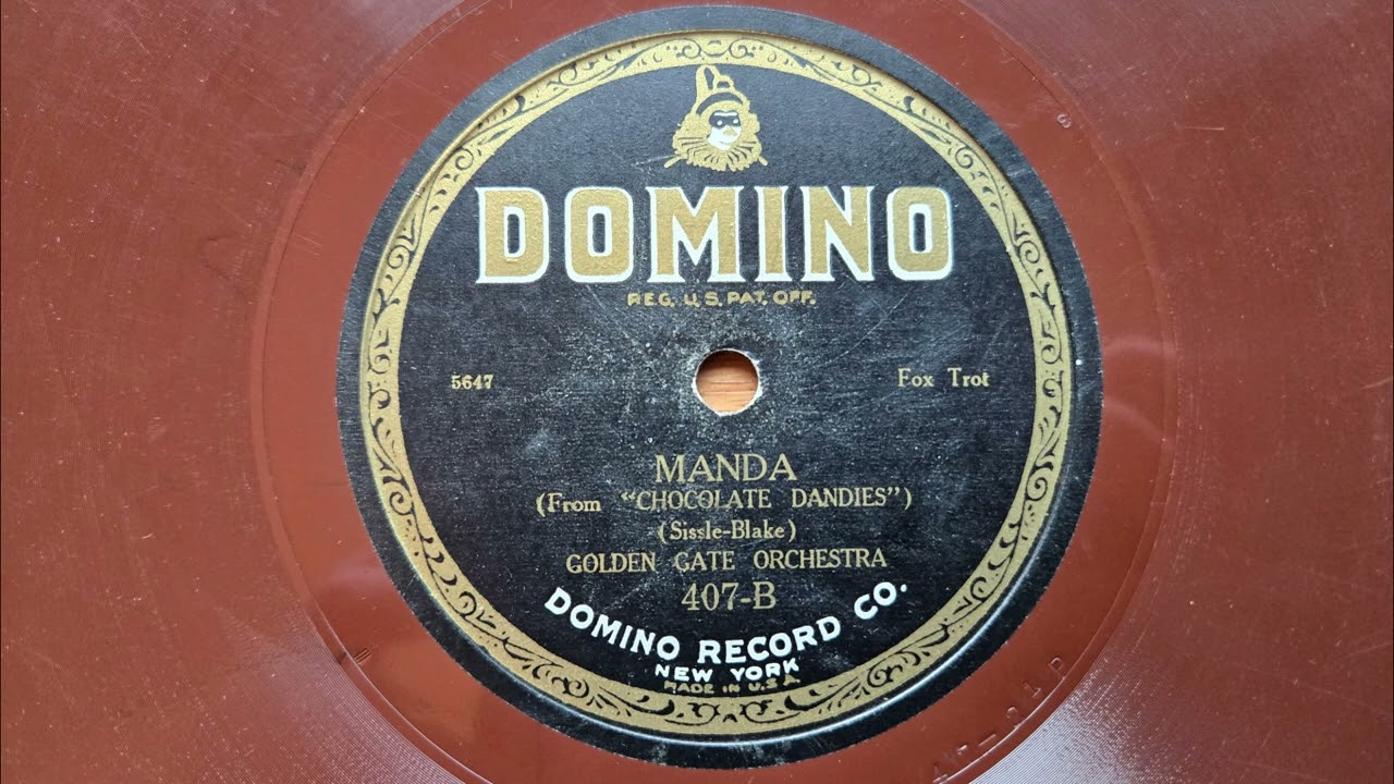 Manda (1924) - Golden Gate Orchestra (California Ramblers) - Domino 407
