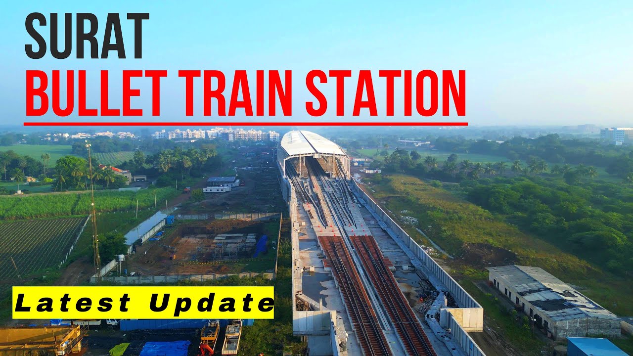 Surat Bullet Train Station | Track Installation Started | Latest Work Update | November 2025