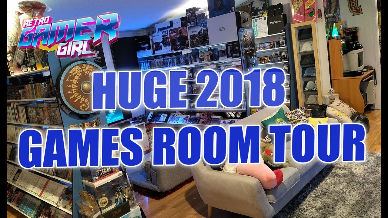 Huge 2018 Game Room Tour 50+ Systems & 2000+ Games Australia | Retro Gamer Girl