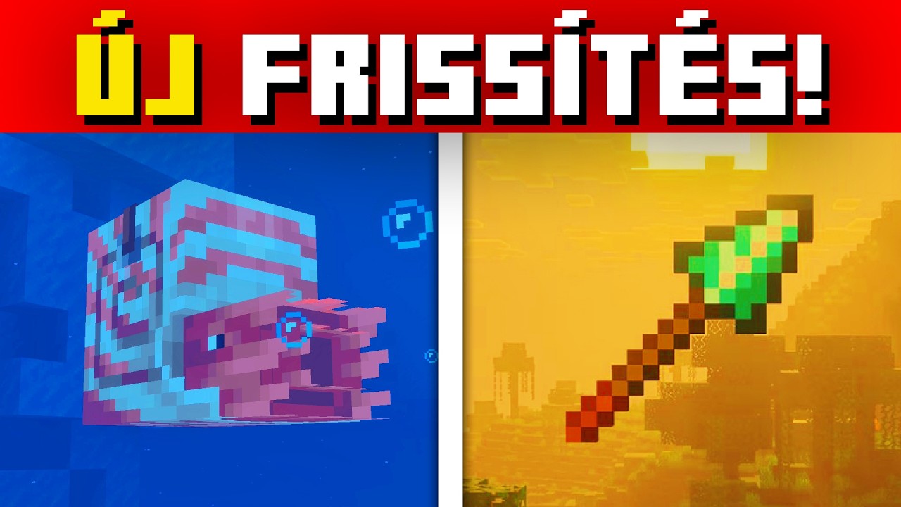 END FRISS&Iacute;T&Eacute;S A K&Ouml;VETKEZŐ MINECRAFT VERZI&Oacute;BAN?! 🐚