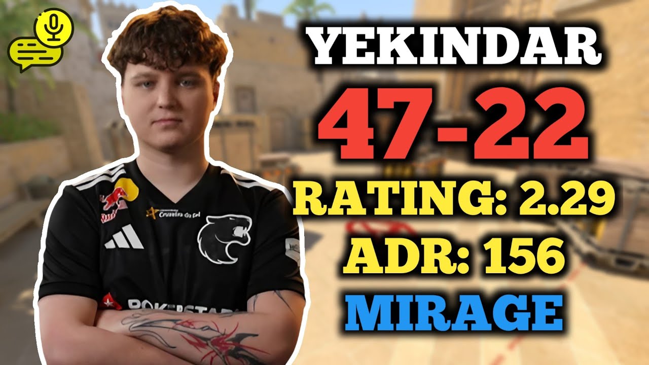 CS2 POV | YEKINDAR (47-22) FACEIT RANKED (MIRAGE) | VOICE COMMS
