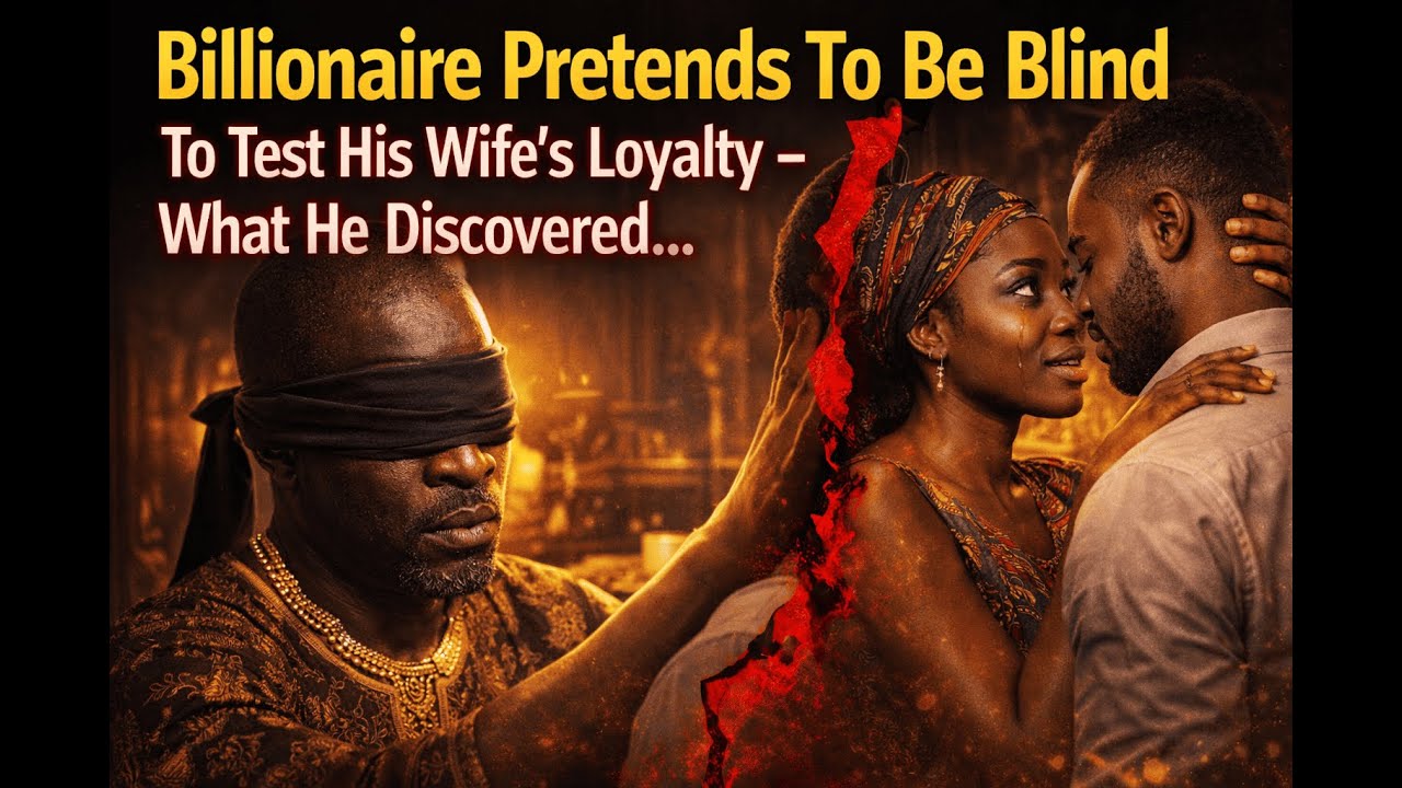 Billionaire Fakes Blindness to Test His Wife’s Loyalty — The Truth Shocked Him | African Folktales