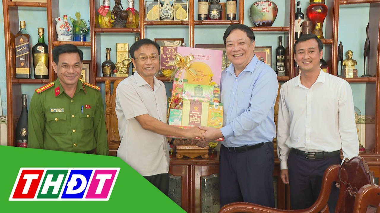 Ông Phạm Thành Ngại thăm, chúc Tết nguyên lãnh đạo tỉnh Đồng Tháp | THDT