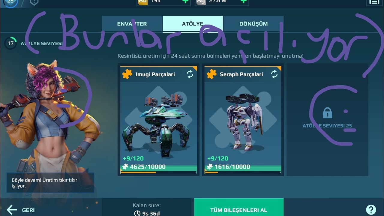 War robots oynadım. (mükemmel bir oyun) 