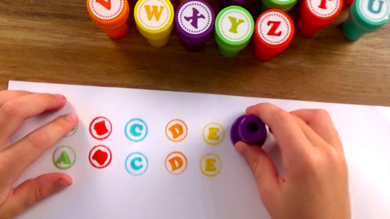 Learning the alphabet for toddlers with letter toys