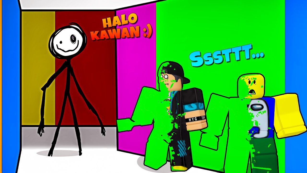 GILA!! STICKMAN GANAS Penjaga DUNIA PENUH WARNA 🎨🥶🎨