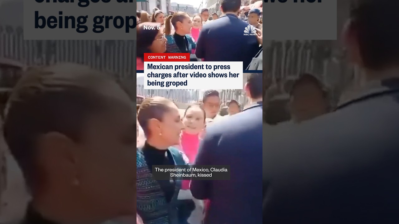 Mexican President to press charges after video shows her being groped