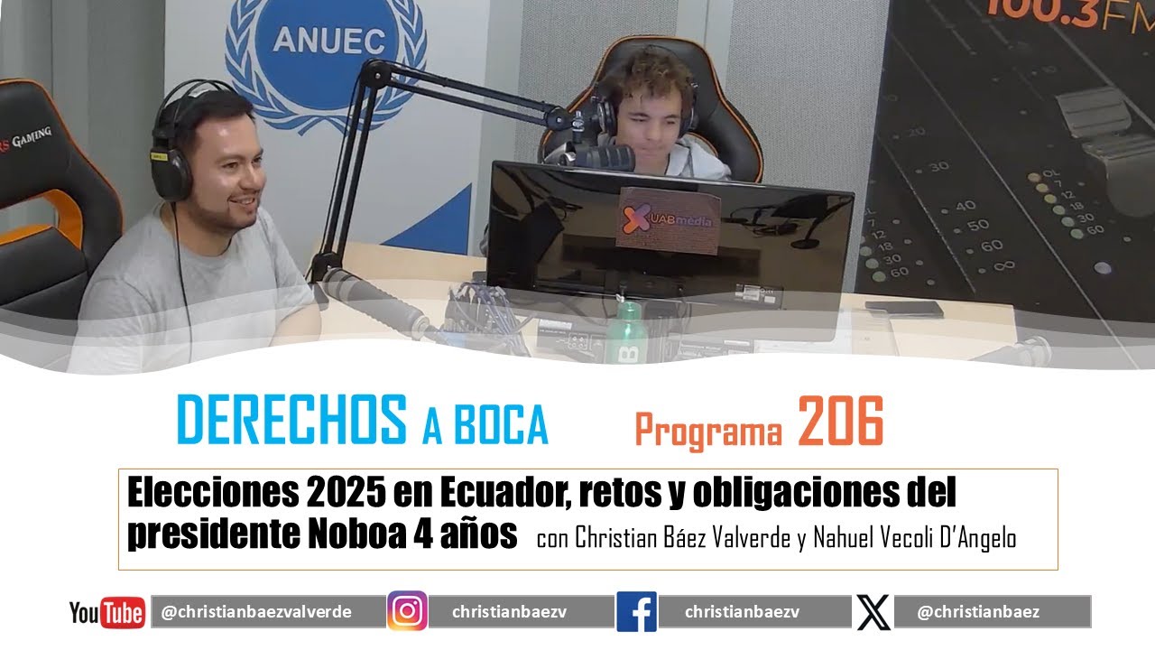 Elecciones 2025 en Ecuador, retos y obligaciones del presidente Noboa 4 años de mandato.