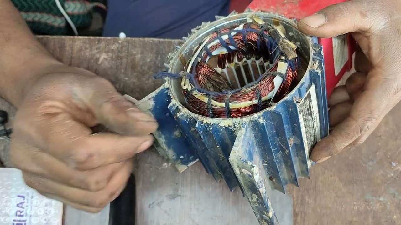 Motar ke ripering kase  kare#electrical #pawarholakhalidhobijatimere 🦼