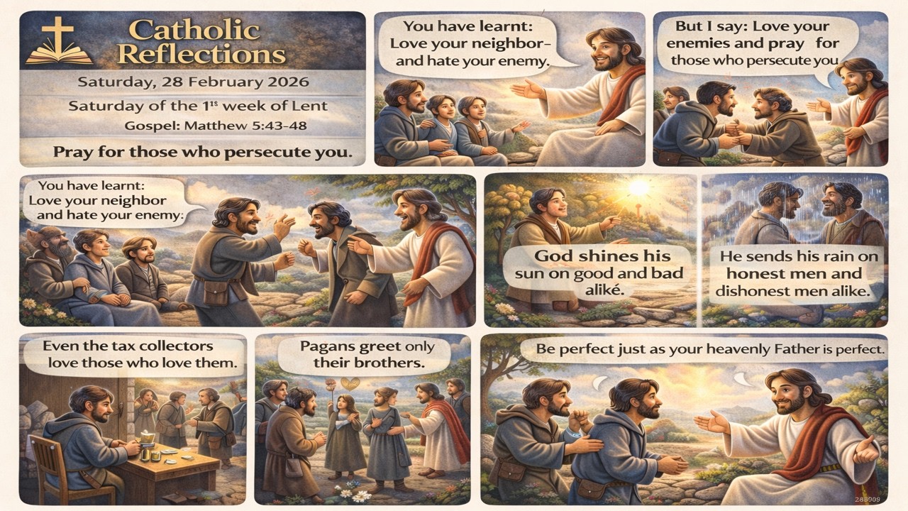 Catholic Reflections – Saturday 28 February 2026, Saturday of the 1st week of Lent, Matthew 5:43-48