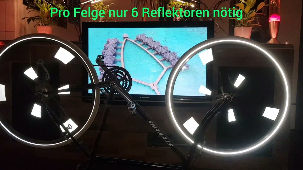 Speichenreflektoren verschiedene Muster mit Steckanleitung
