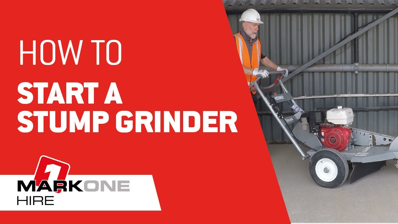How to start a Stump Grinder - Dosko 337-13HC | Mark One Hire