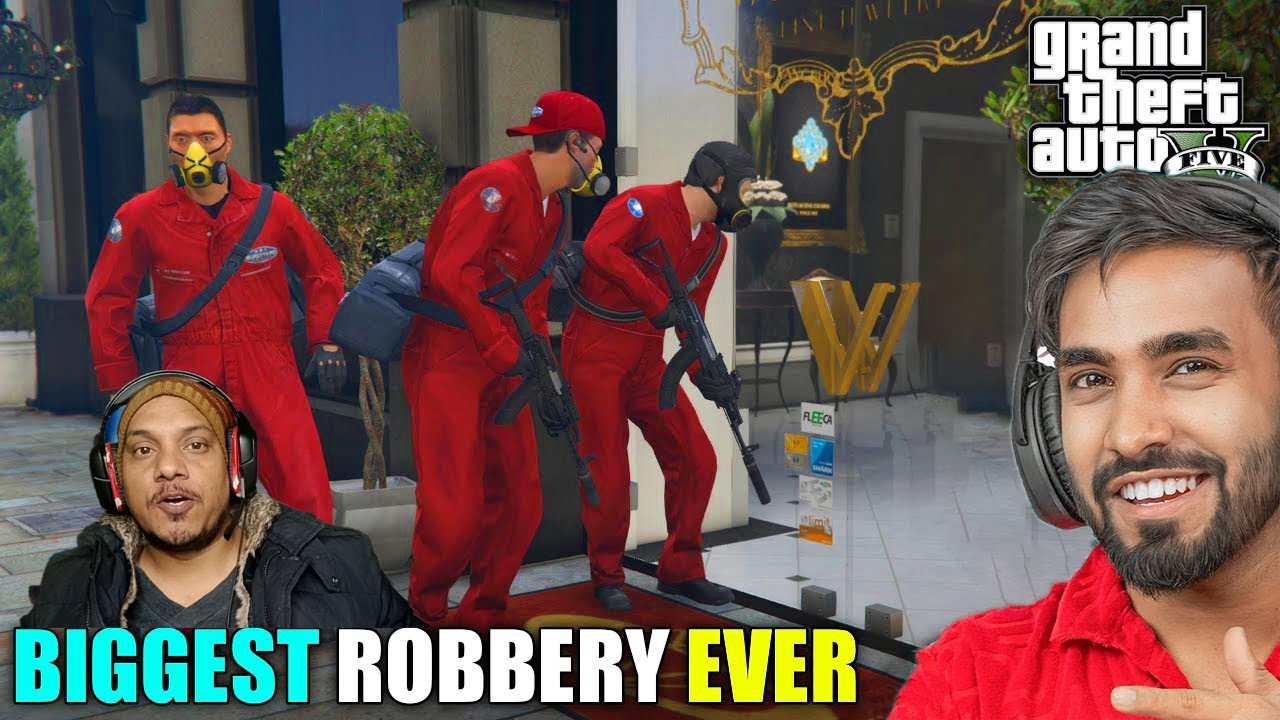 ROBBERY IN CITY'S BIGGEST JEWELLERY SHOP | GTA V GAMEPLAY #4