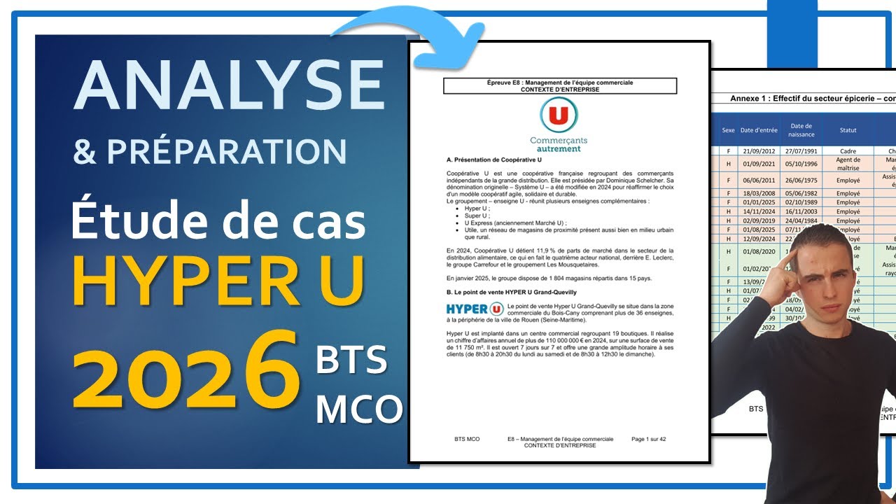 ANALYSE & PREPARATION &agrave; l'&eacute;tude de cas 2026 | HYPER U Grand-Quevilly | E8 MEC en BTS MCO