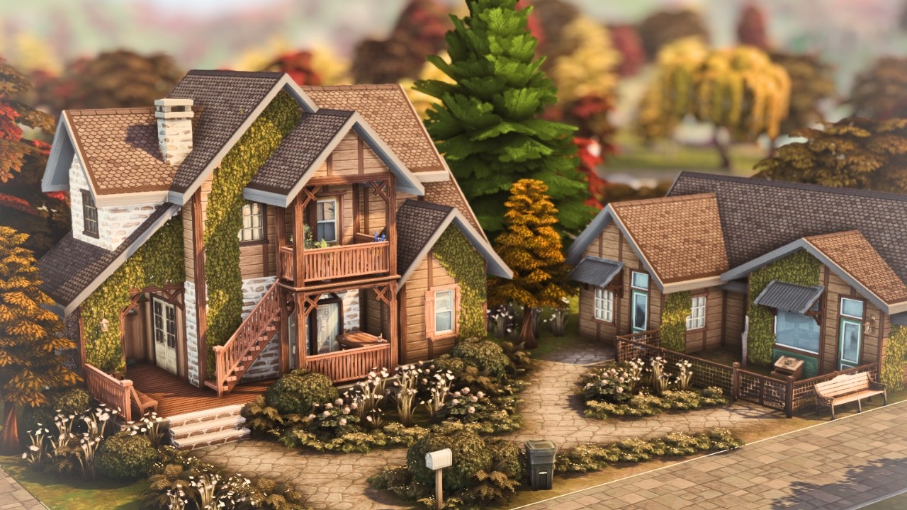 Cat Shelter with Cosy House | The Sims 4 | Stop Motion Build [No CC]