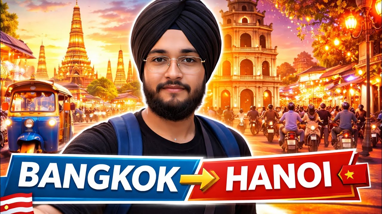 From Bangkok to Hanoi 🇹🇭➡️🇻🇳 | Southeast Asia Travel Vlog