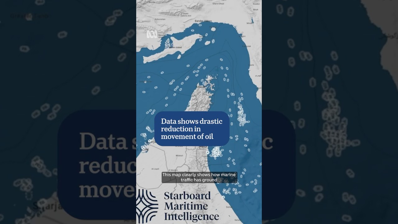 Data shows huge drop in Strait of Hormuz shipping | ABC NEWS Verify