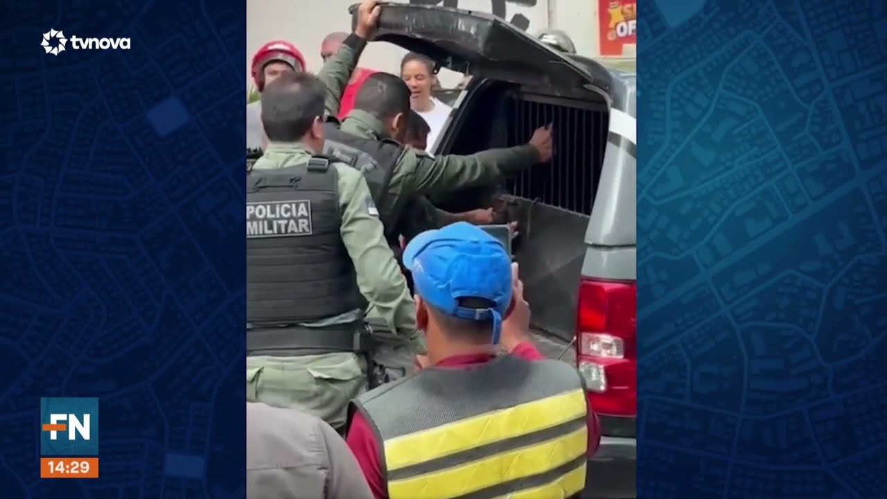 Ap&oacute;s agredir funcion&aacute;ria e enfrentar policiais, dono de loja &eacute; preso em Caruaru  |#FatoNovo |TV NOVA