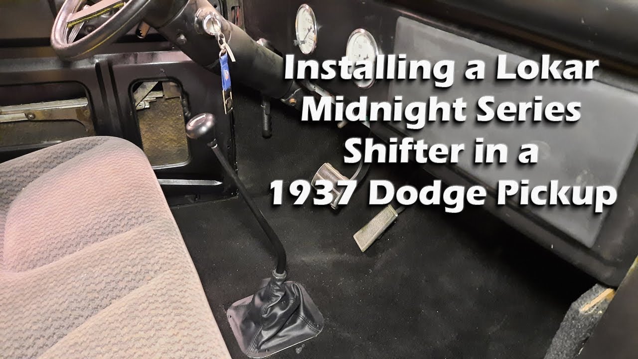 Установка рычага переключения передач на пикап Dodge 1937 года — Lokar Midnight Series