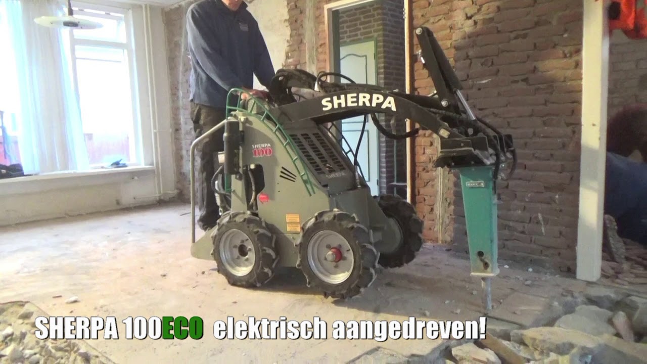 SHERPA 100ECO elektrisch aangedreven, indoor betonnen vloer opbreken