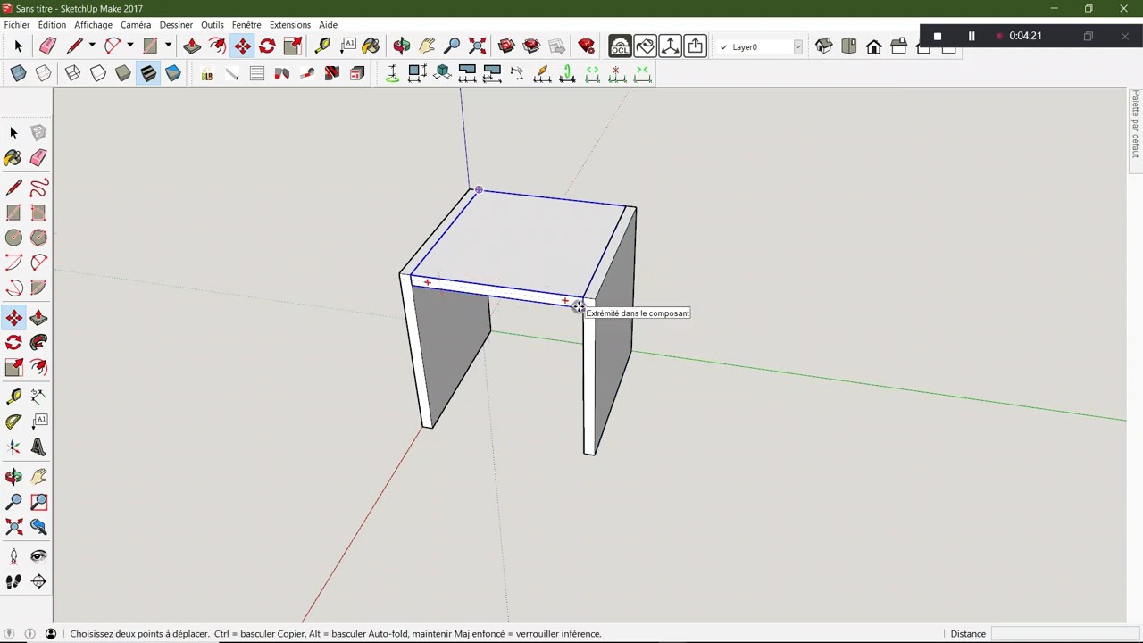 Comment fabriquer un meuble avec calepinage sur SketchUp