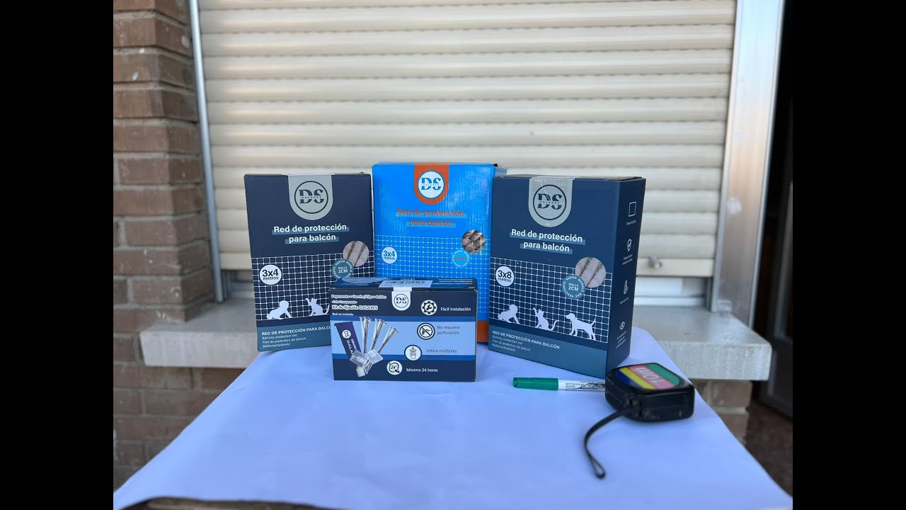 FIJACIÓN DE REDES DE GATO CON EL KIT DALARES SIN TALADROS/SIN AGUJEROS
