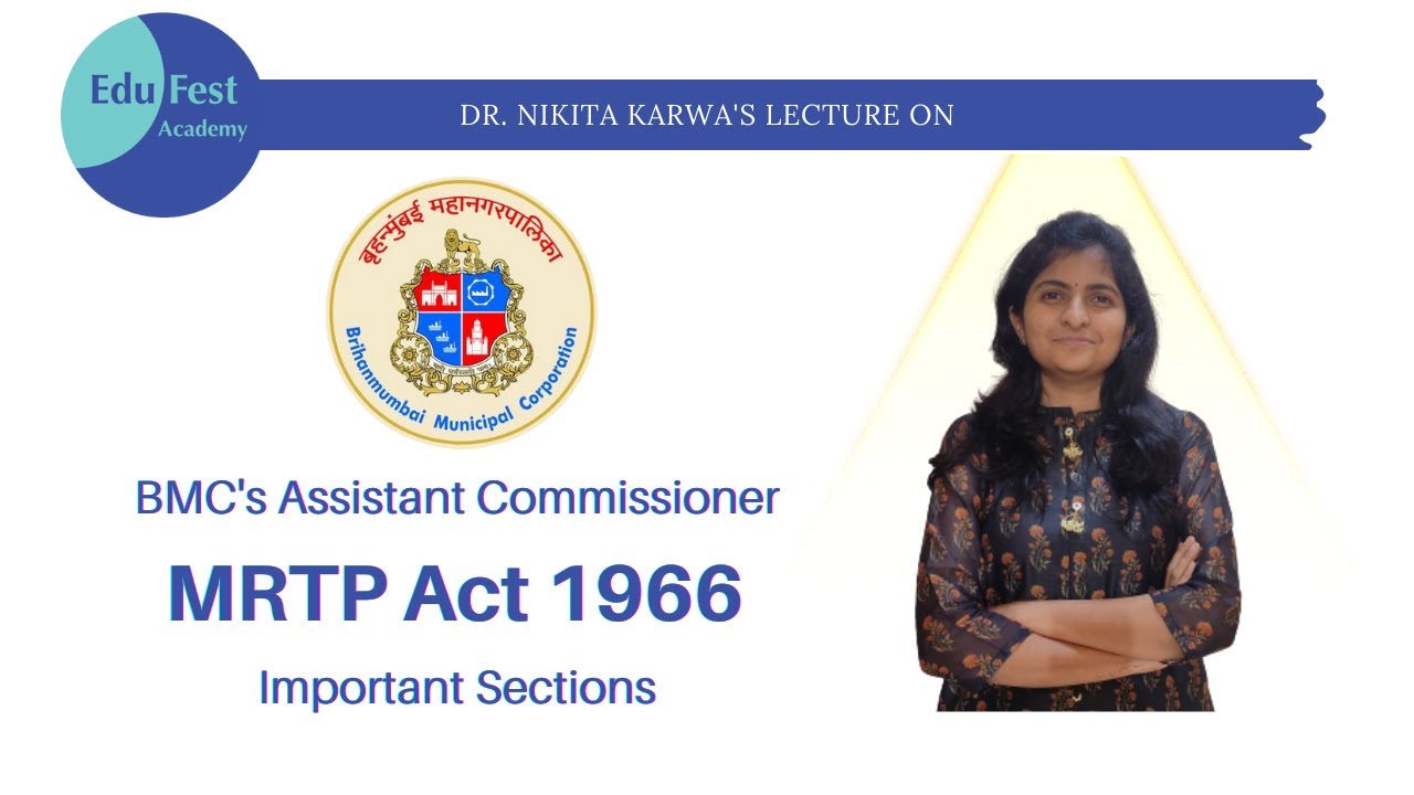 Maharashtra Regional Town Planning Act 1966, Regional Plan #BMC #AssistantCommisionerExam
