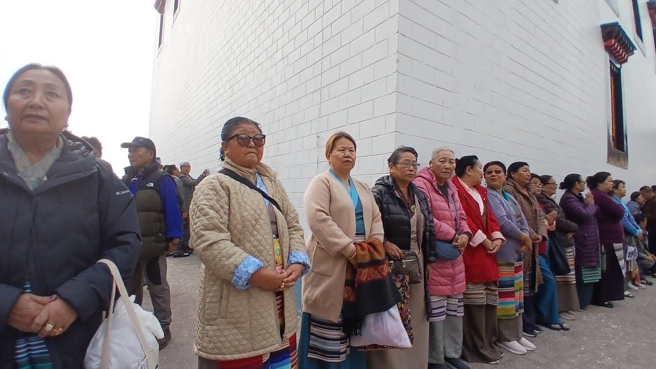 Memang Lahbso (2026 )offerinng prayers at Tharpa chholing monestery in Kalimpong. ..