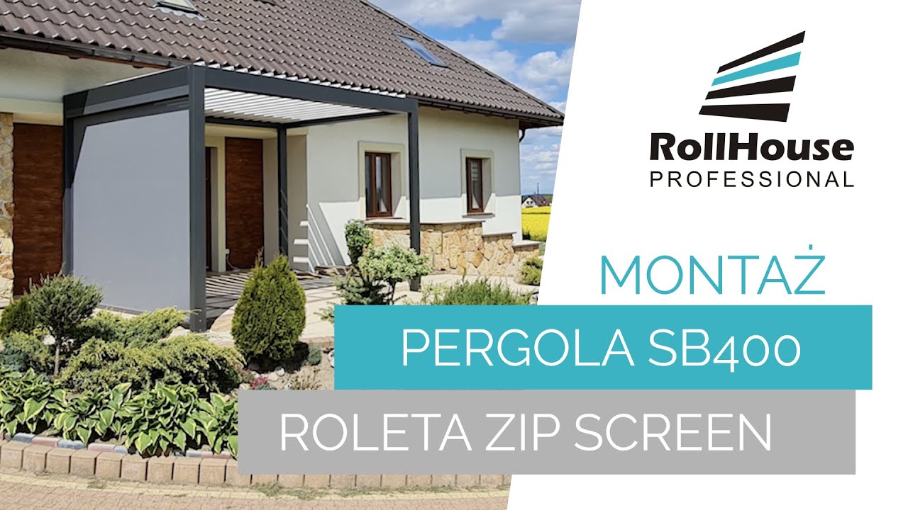 Pergola SB400 & Roleta Zip Screen | RollHouse