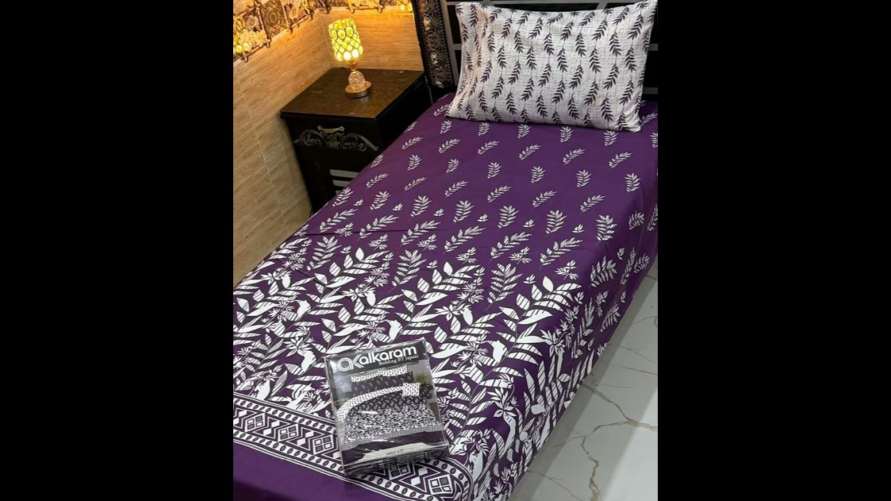 Single bed Vicky razye chadar 3000 price 