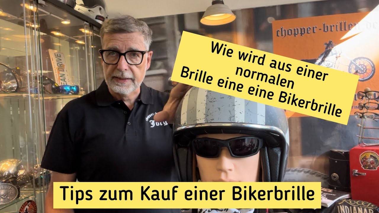 Motorradbrille unter dem Helm und eigene Brille umarbeiten