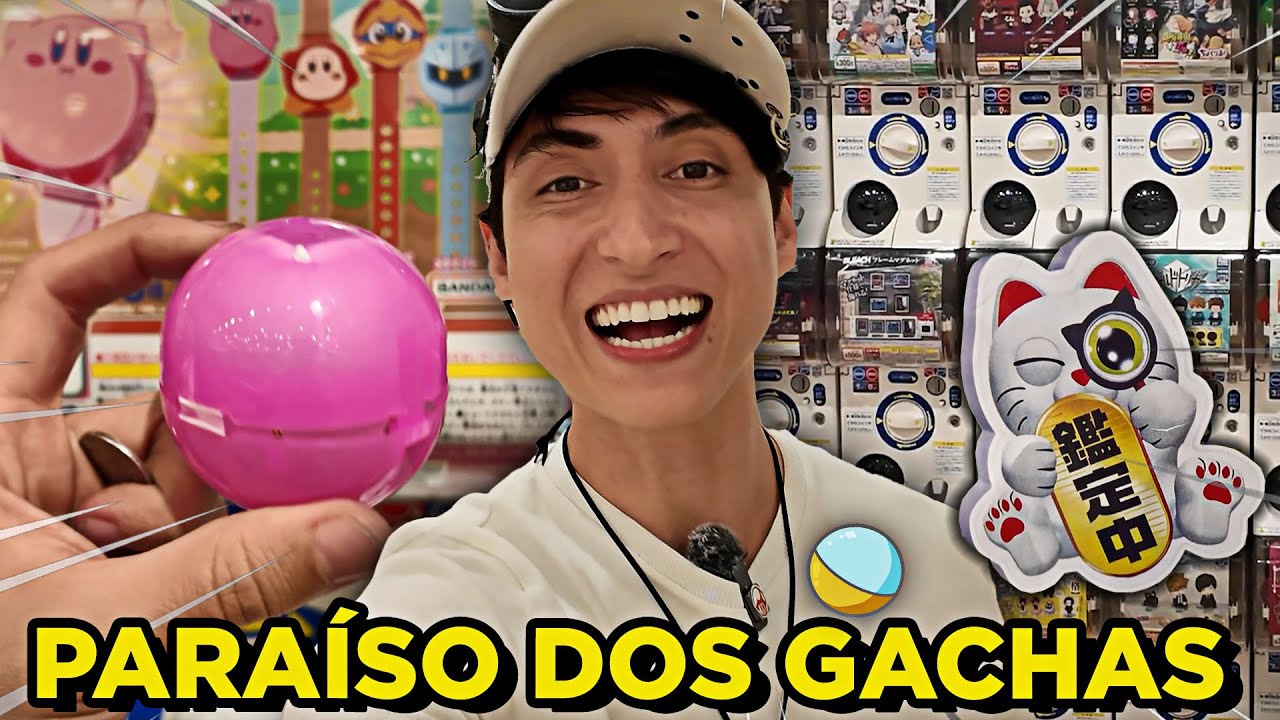 A loja mais INSANA de Gacha no Japão! | Gastei R$200 REAIS em Gachas (e vou dar todos pra vocês!)