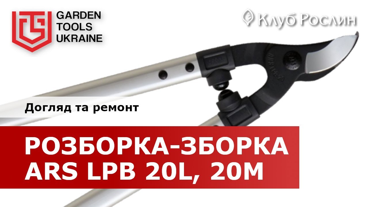 ARS LPB-20: разборка и сборка сучкореза