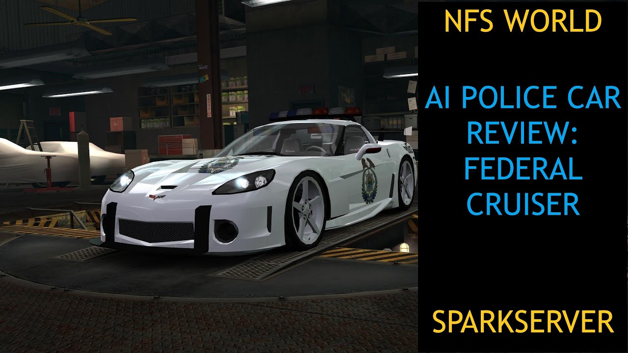 NFS World AI Police Car Review: Heat 5 Federal Cruiser