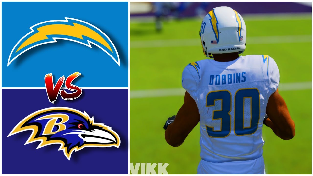 Chargers vs Ravens Simulation (Madden 24 Updated Rosters)