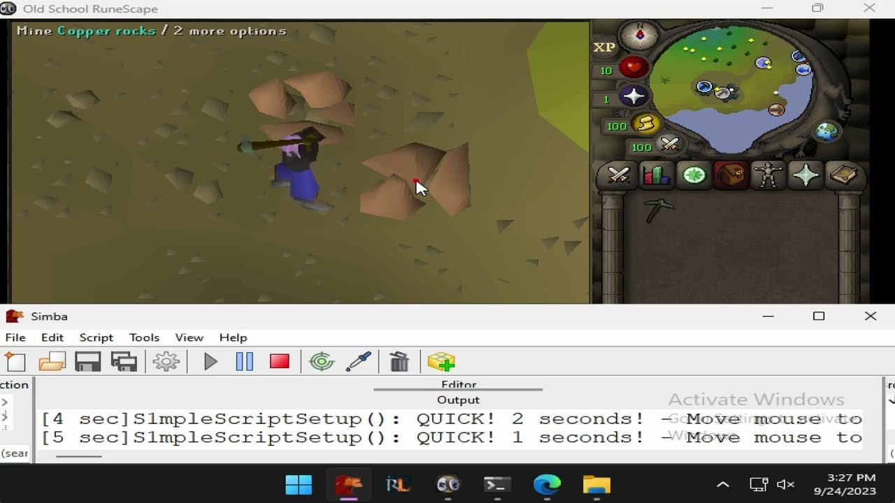 How to Setup Free Mining Bot for OSRS Using Simba - S1mpleMiner