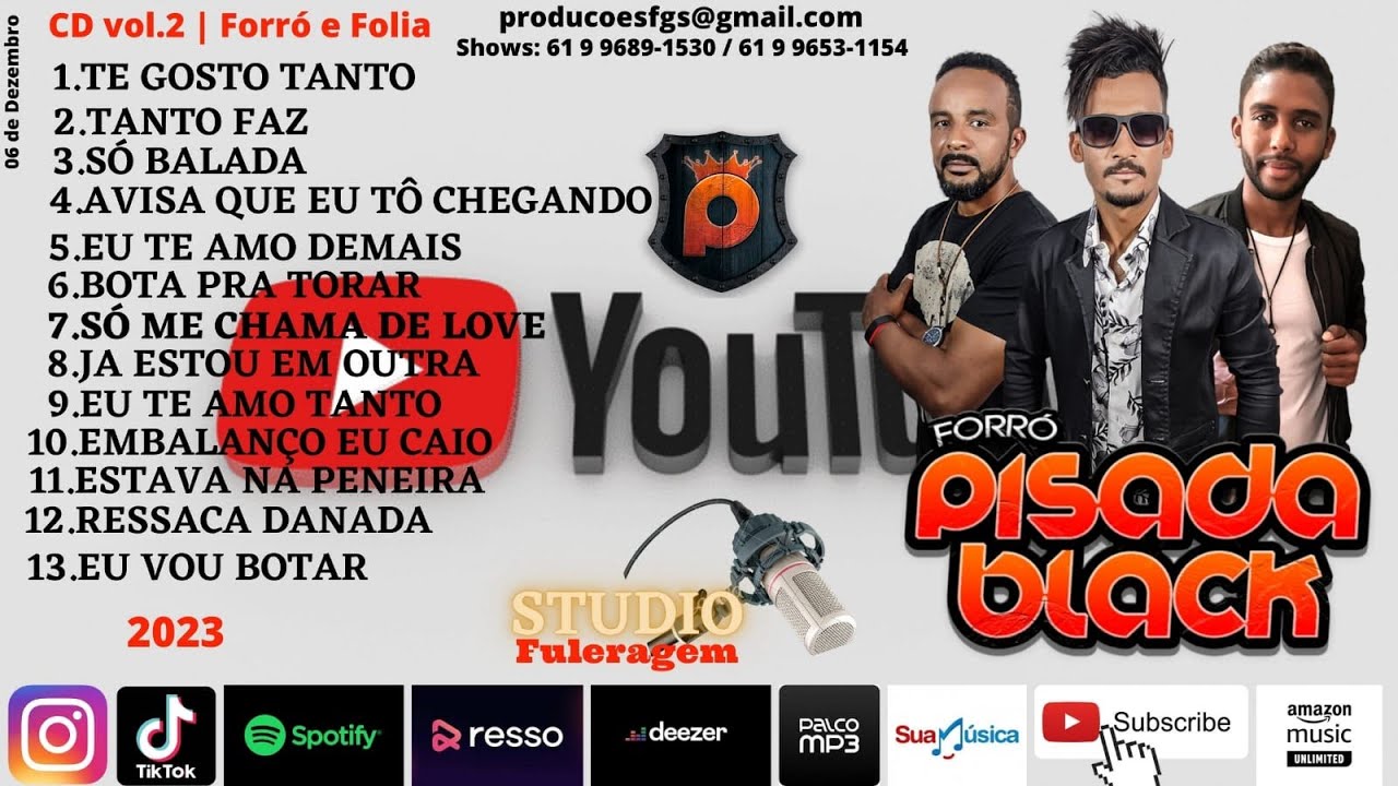 CD Completo promocional Pisada Black 2023 #asmaistocadas  #foliadereis #cantigaderoda