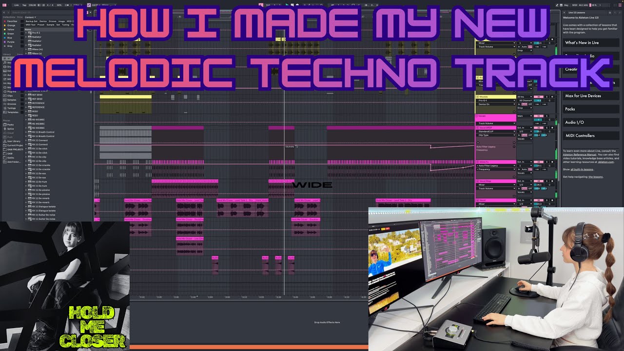 DJ GABI - HOLD ME CLOSER | How I Made My New Melodic Techno track 💿🔥