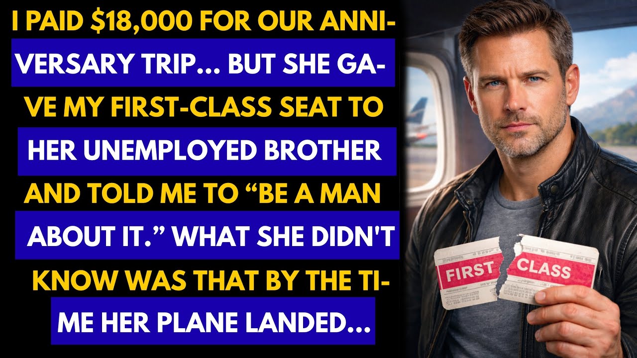 She Gave My First-Class Ticket to Her Brother… So I Ended Everything