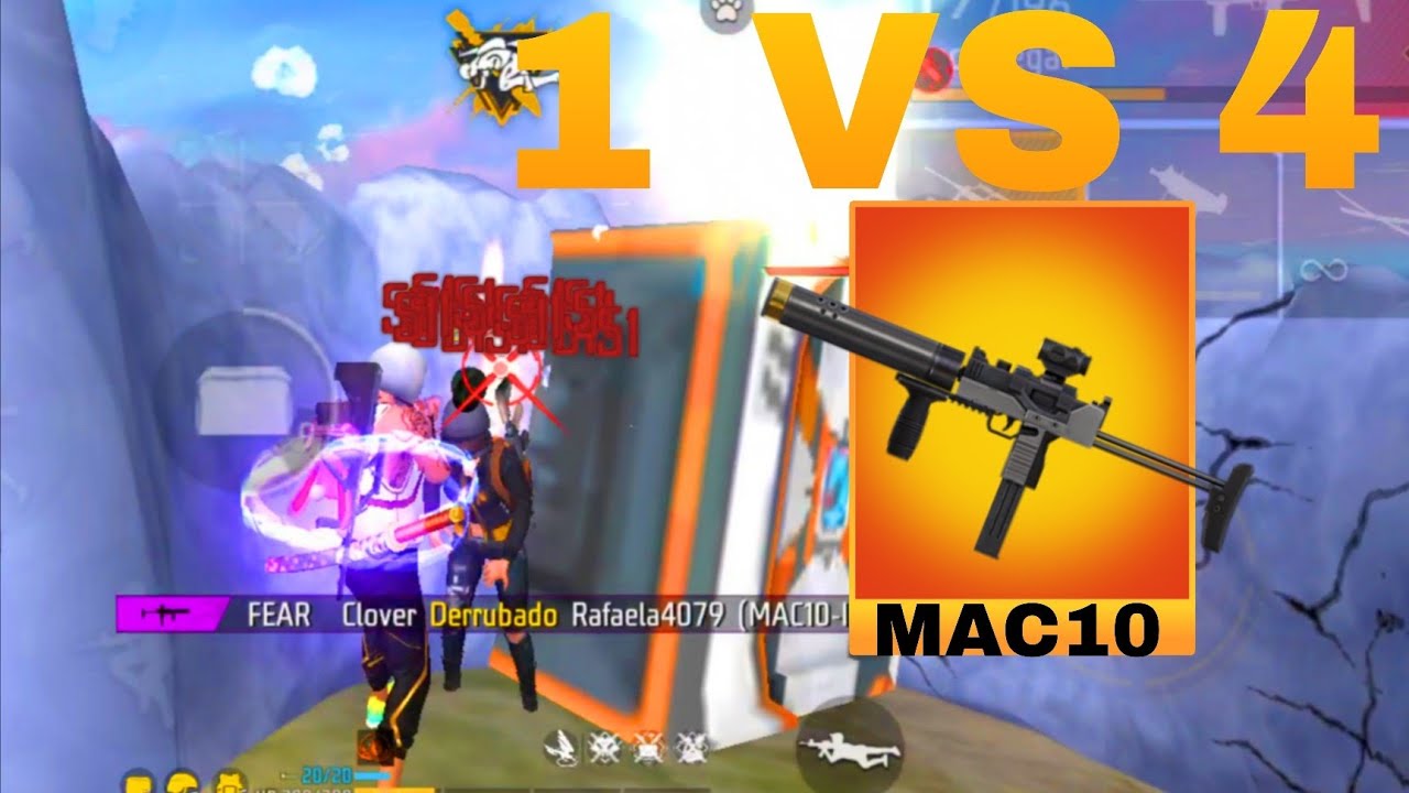 VOLTEI JOGANDO DE MAC10 NESSE RUSHADÃO SOLO VS SQUAD!! - Free Fire Mobile