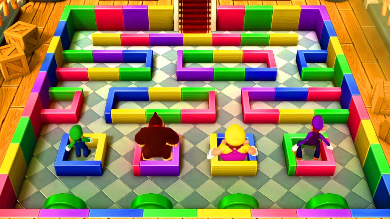 【マリオパーティ10】ミニゲームルイージ VsドンキーコングVsワリオVsワルイージ(Master難度)