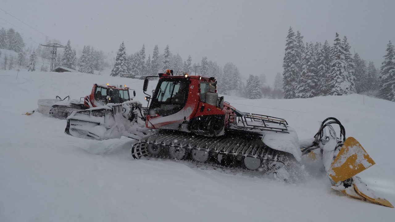 Jour Blanc à Flaine, PistenTeam au damage + 50 cm - Avril 2022
