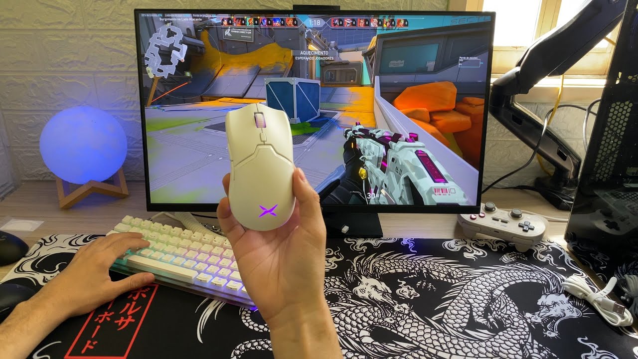 Delux M800 Pro White Mouse Wireless Custo beneficio do Aliexpress
