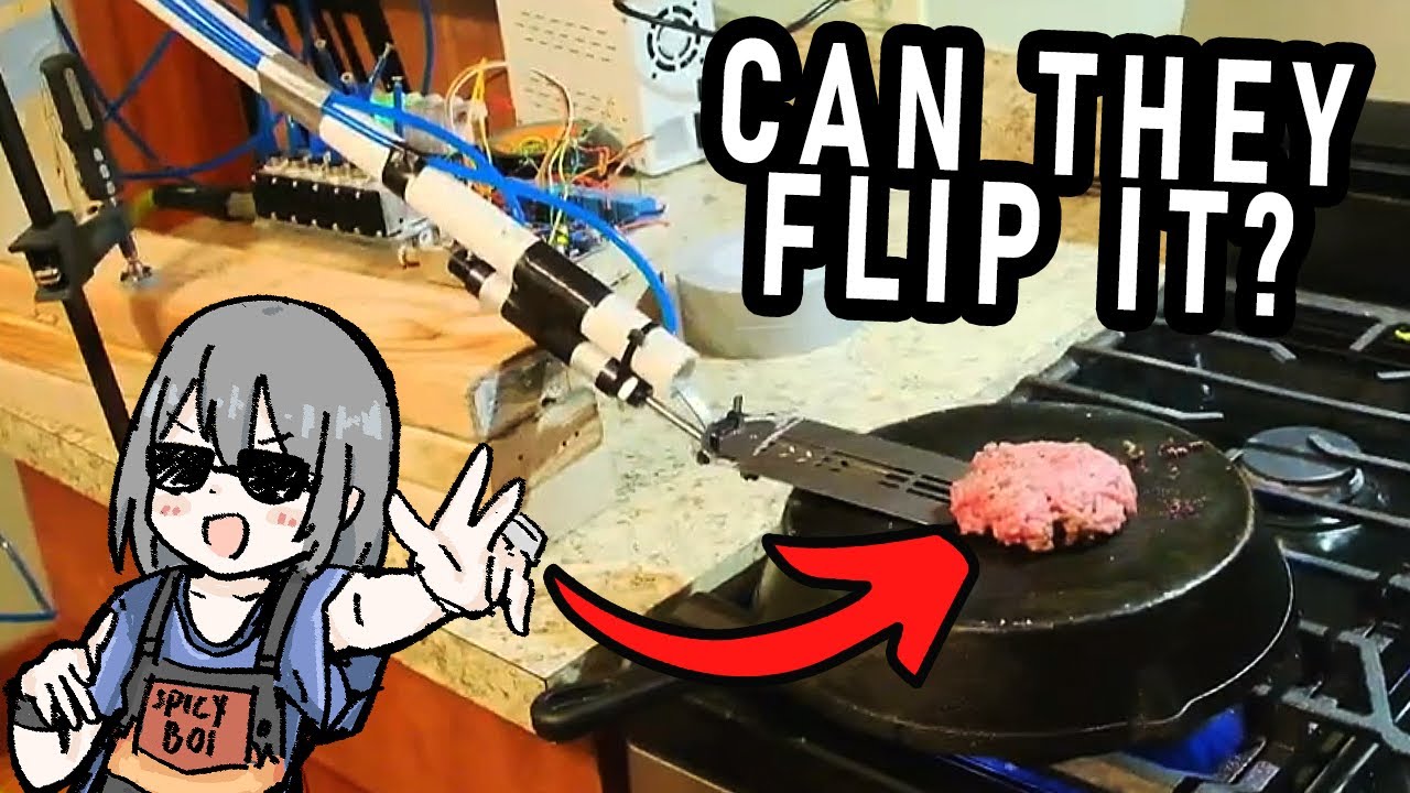I built a chat controlled burger flipper and they got meat all over my walls!