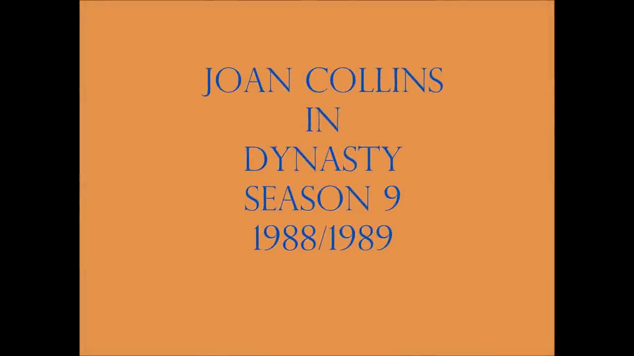 Joan Collins. What did she wear on Dynasty season 9?